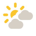 Mostly cloudy and few cirrus